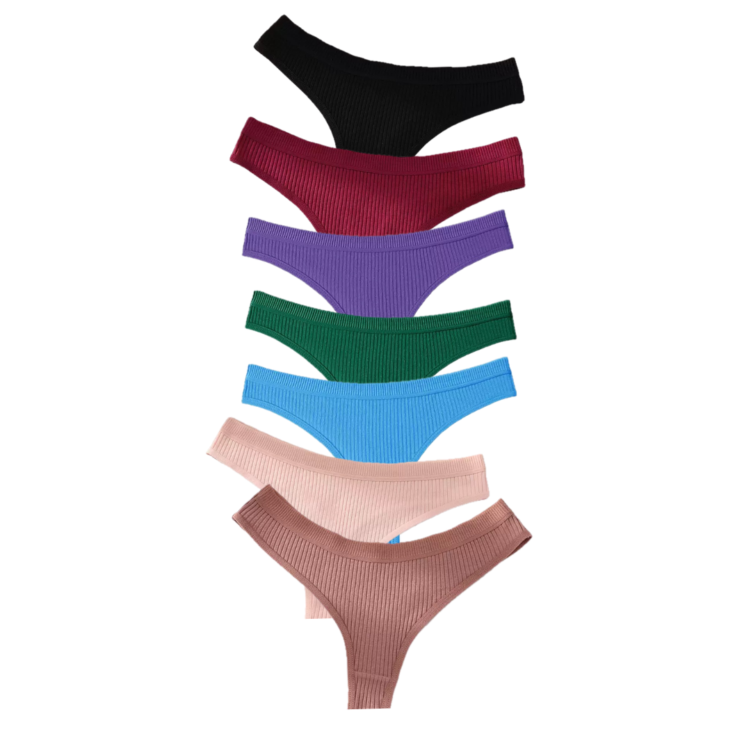 Ribbed Thong 7-Pack