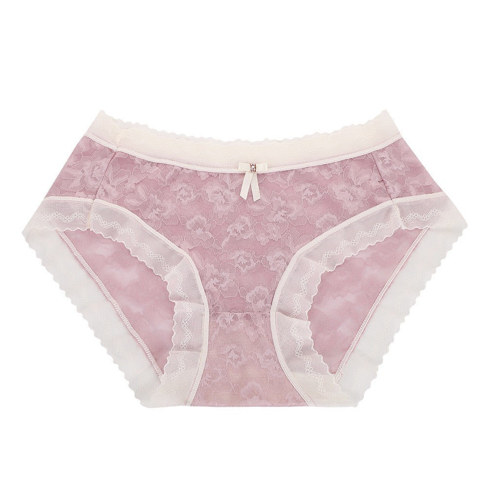 Sexy Lace Seamless Mid Rise Knicker