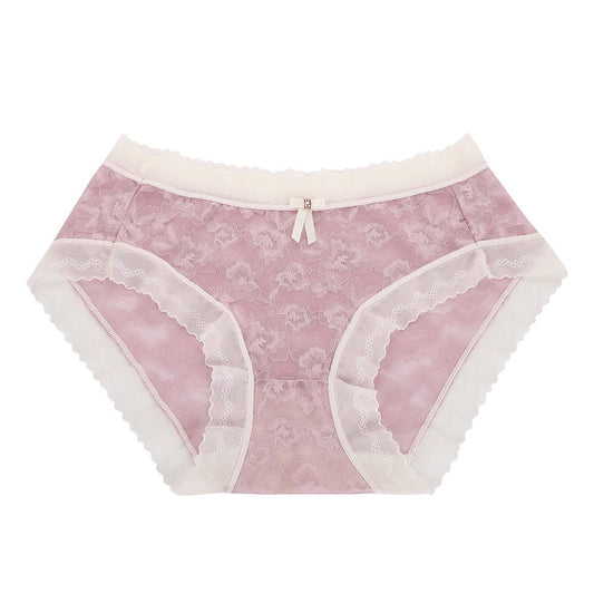 Sexy Lace Seamless Mid Rise Knicker