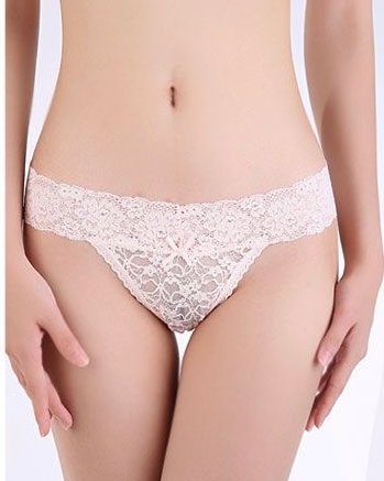 Double Strap Lace Thong-3 Packs