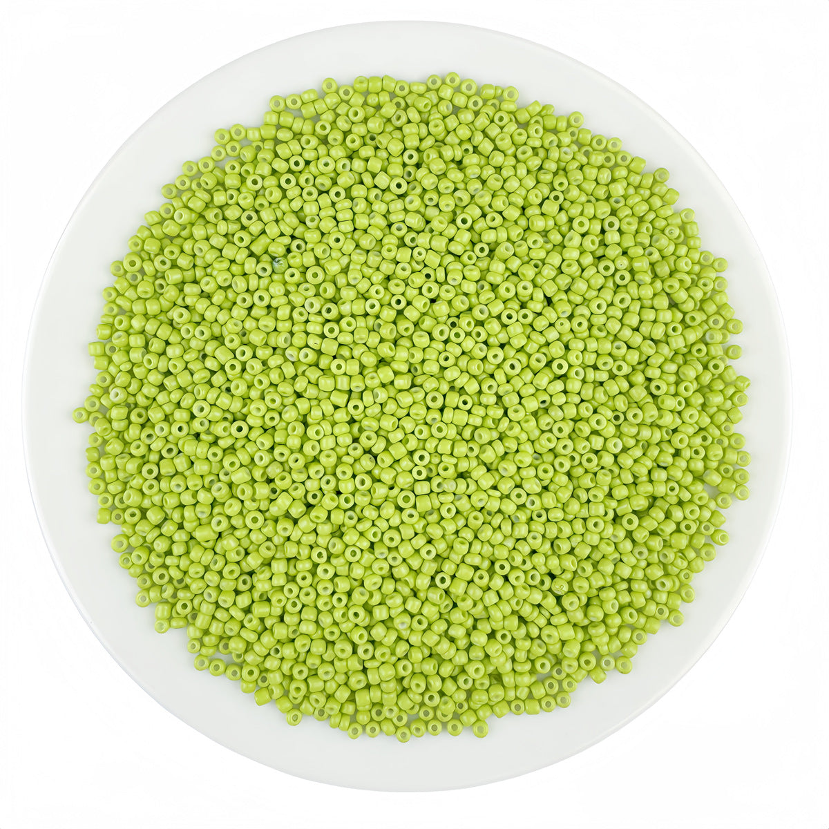 Round Solid Enamel Glass Seed Beads - 2mm Matte Solid