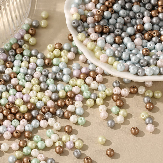 Round Faux Pearl Beads - 4mm Macaron