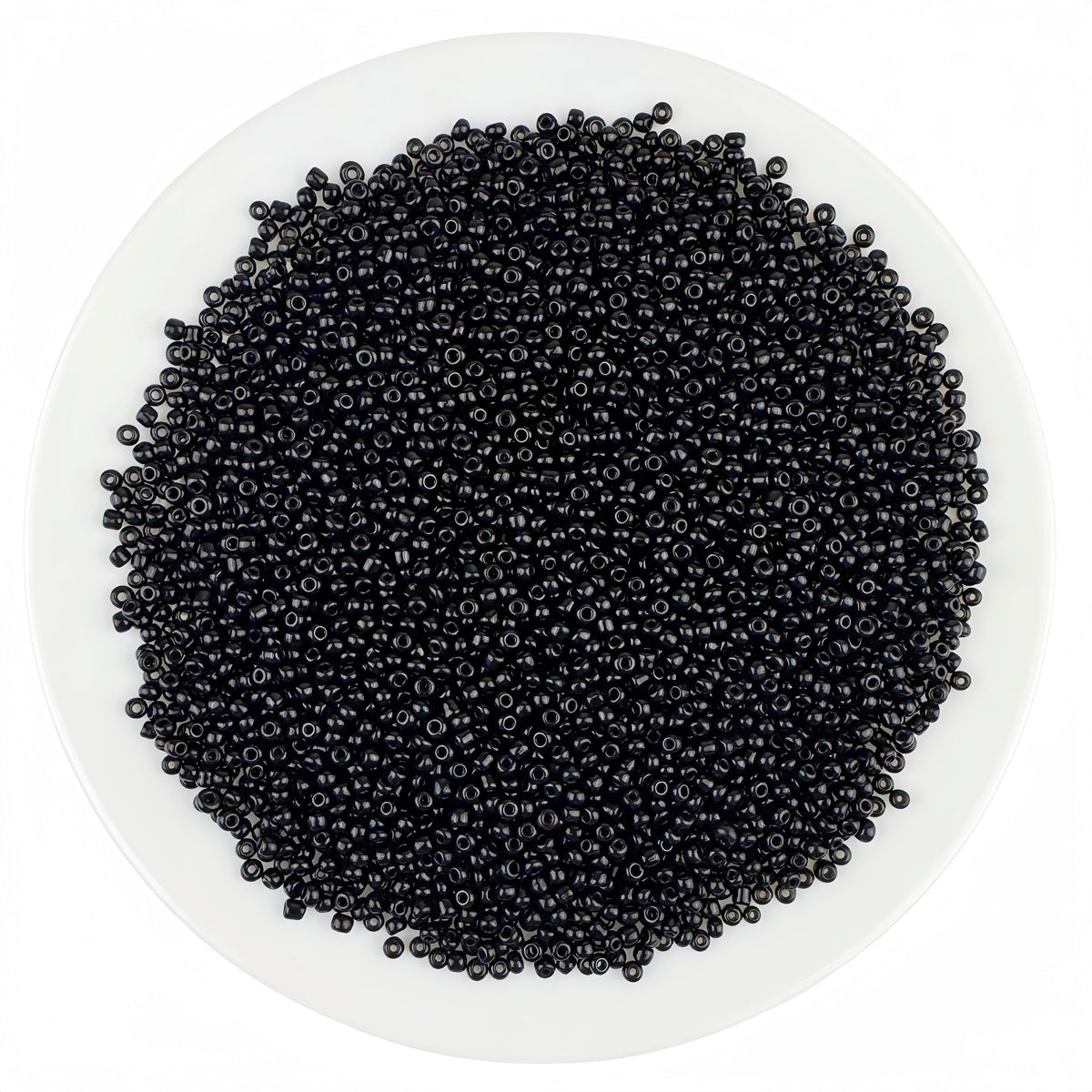 Round Solid Enamel Glass Seed Beads - 2mm Matte Solid