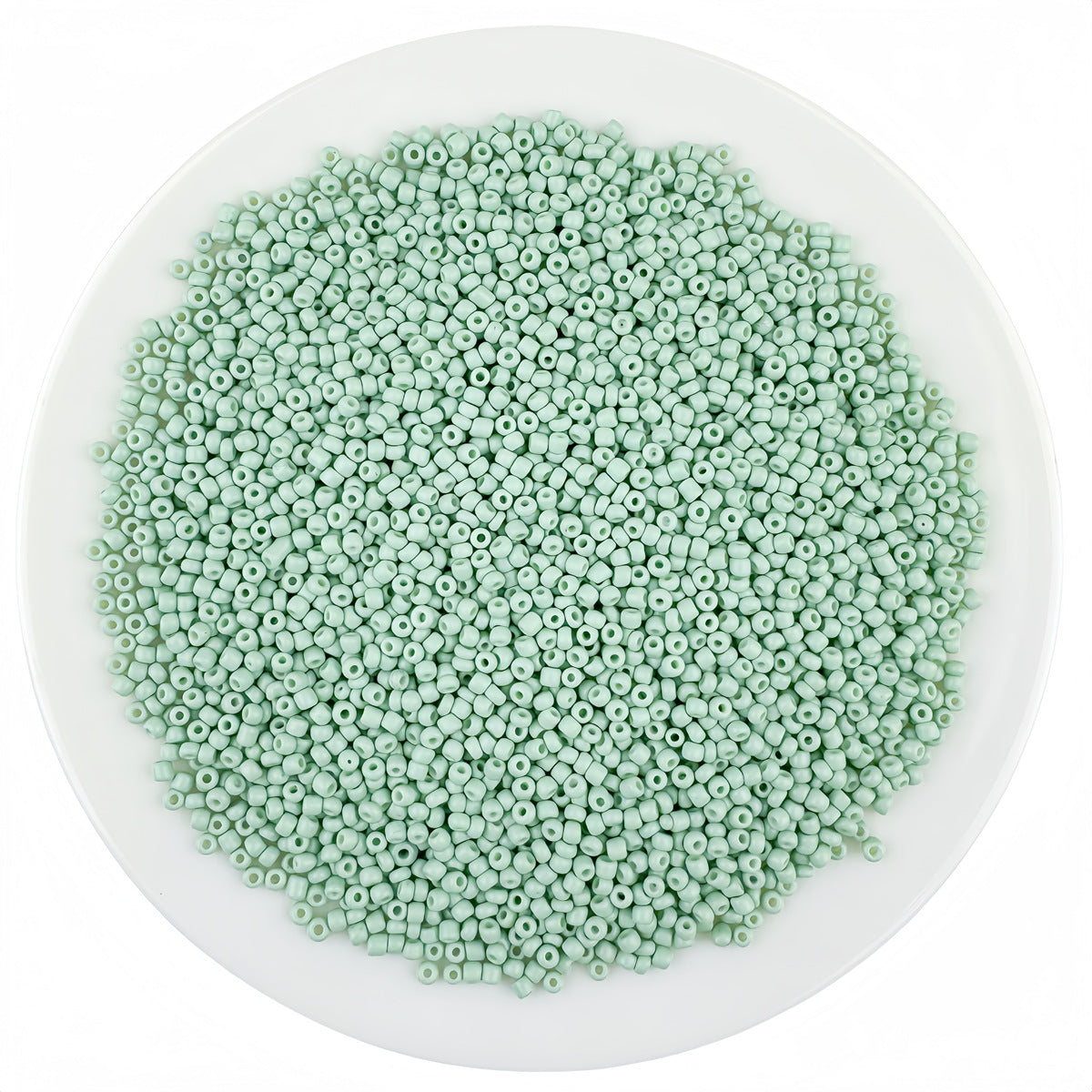 Round Solid Enamel Glass Seed Beads - 2mm Matte Solid