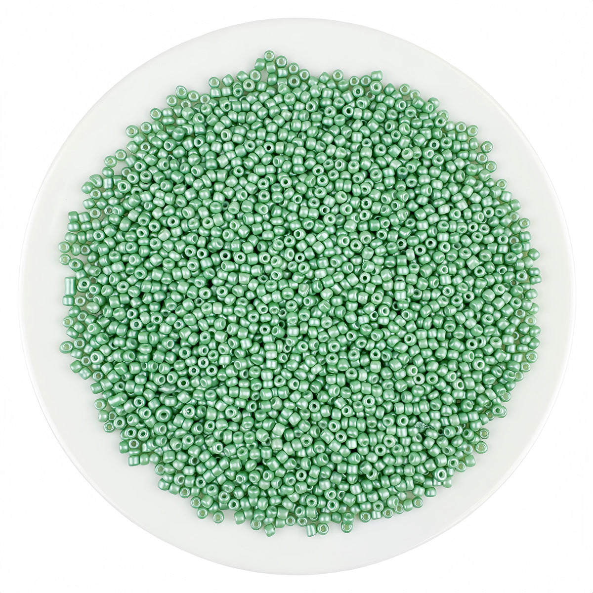 Round Solid Enamel Glass Seed Beads - 2mm Matte Solid