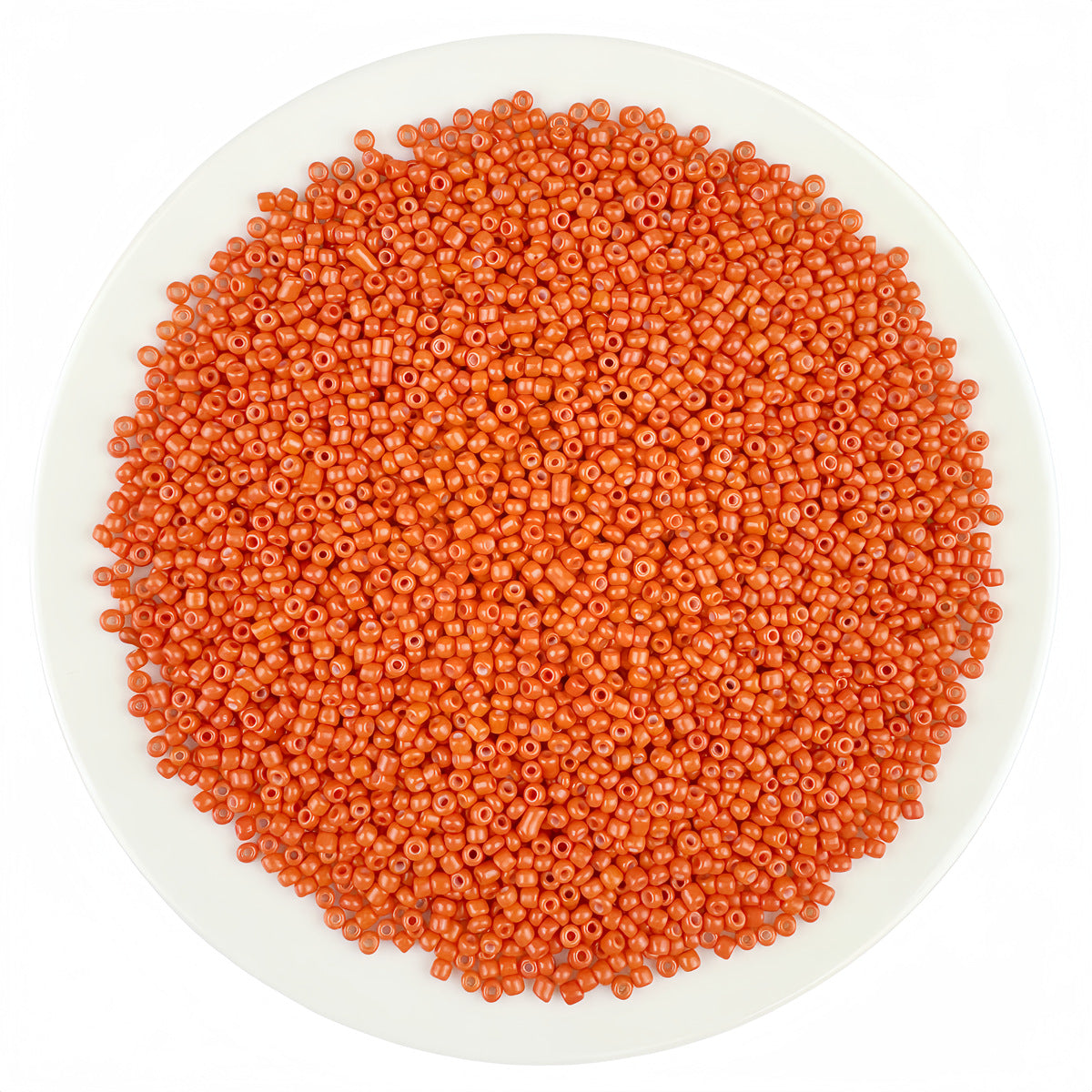 Round Solid Enamel Glass Seed Beads - 2mm Matte Solid