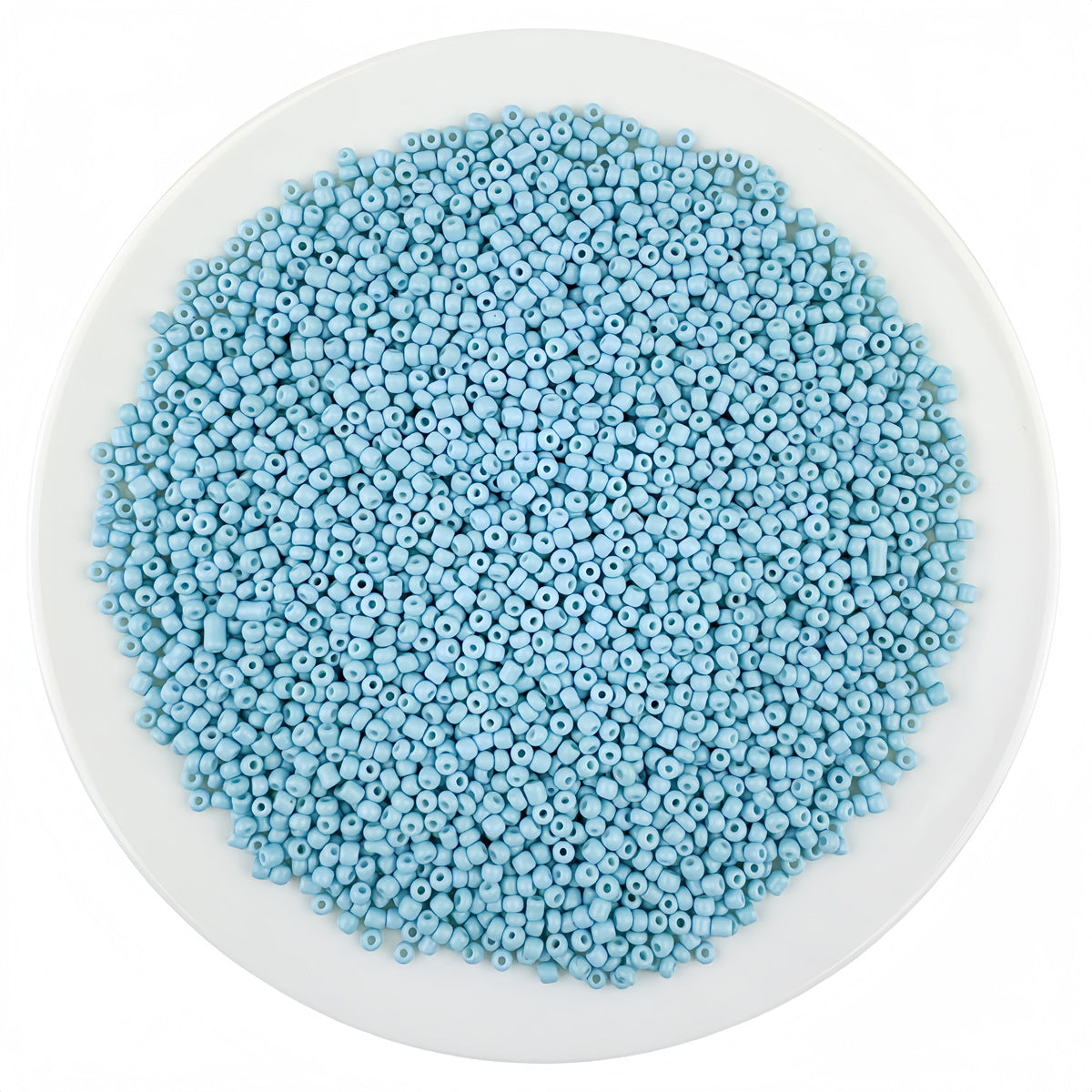 Round Solid Enamel Glass Seed Beads - 2mm Matte Solid