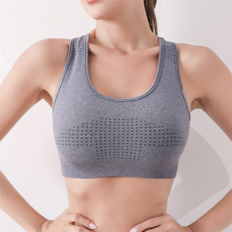 Wireless High Stretch Push-Up Sport Bra