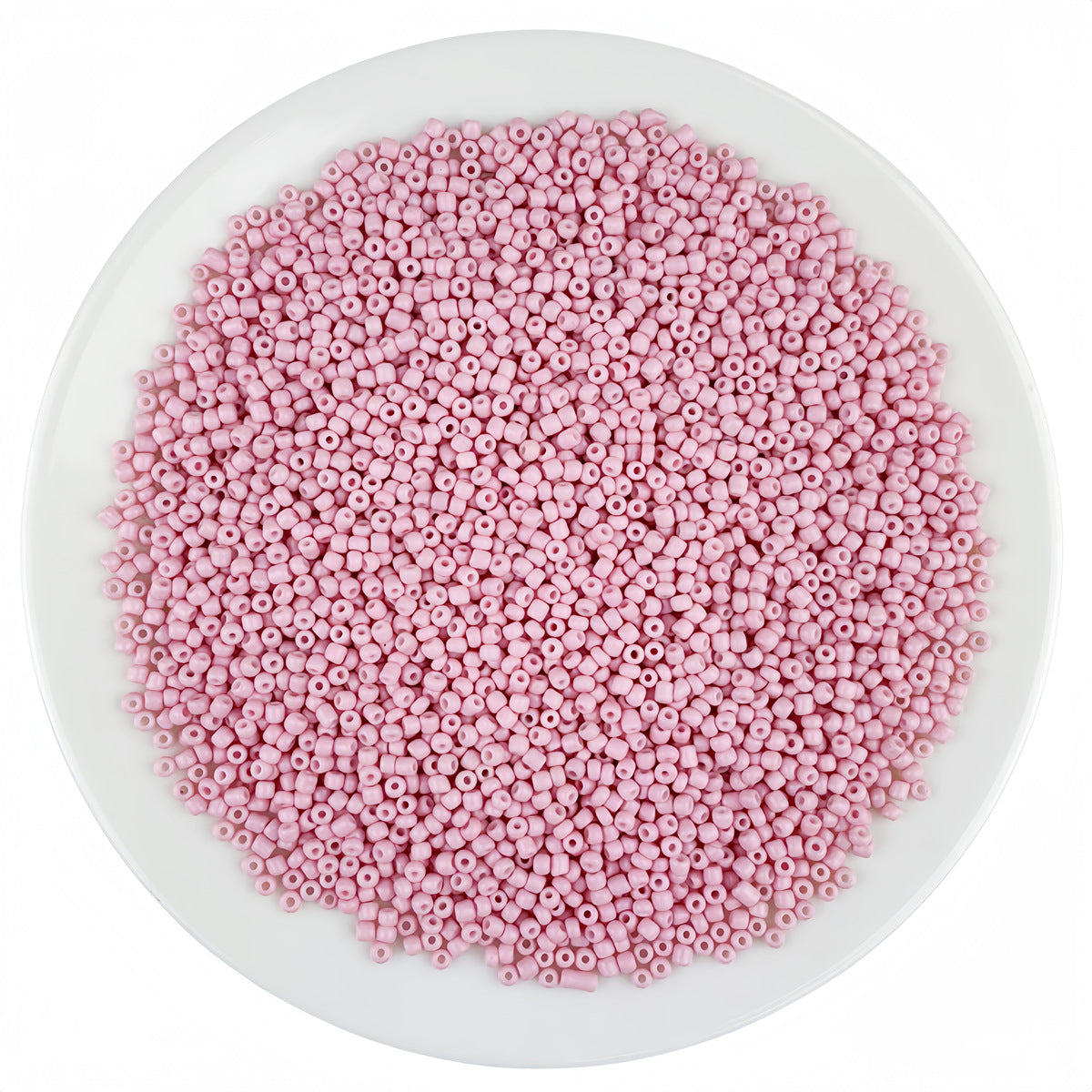 Round Solid Enamel Glass Seed Beads - 2mm Matte Solid
