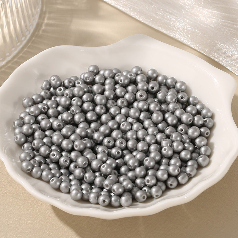 Round Faux Pearl Beads - 4mm Macaron