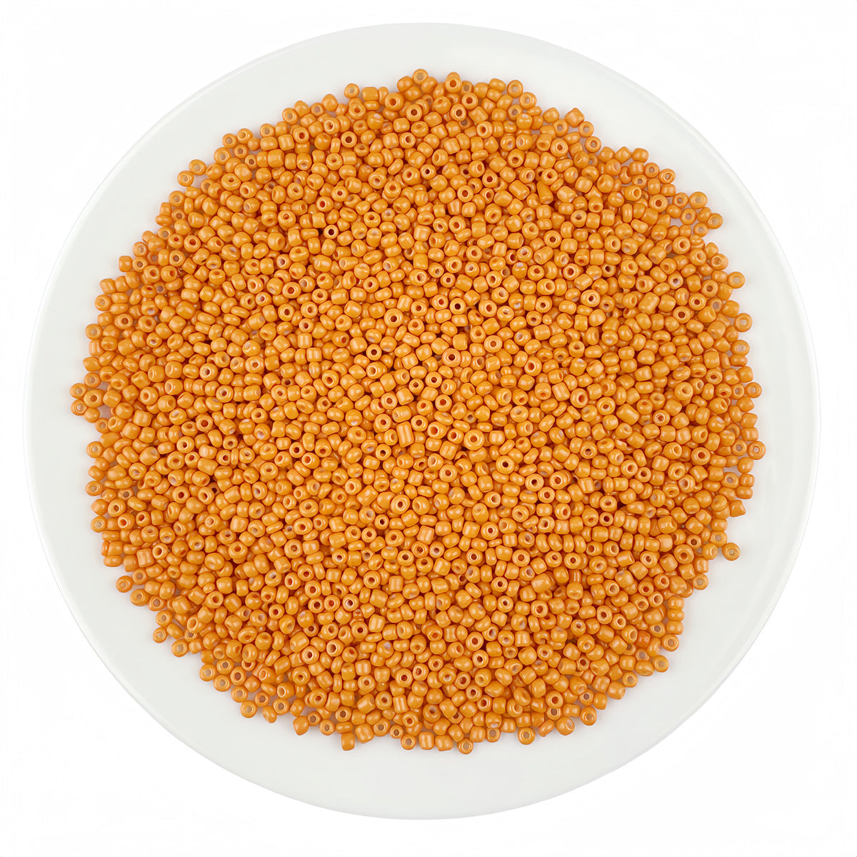 Round Solid Enamel Glass Seed Beads - 2mm Matte Solid