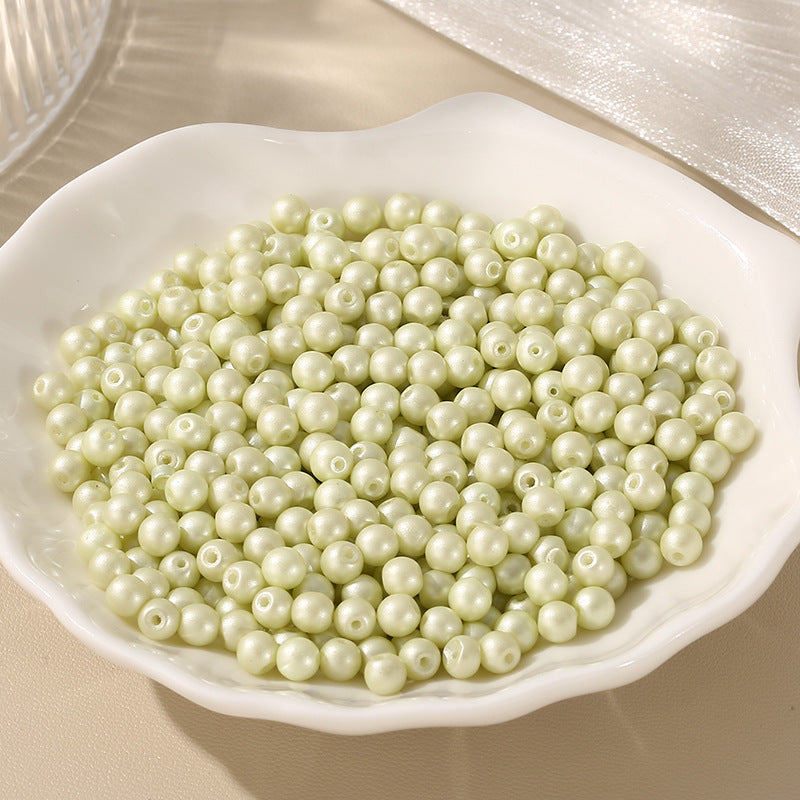 Round Faux Pearl Beads - 4mm Macaron