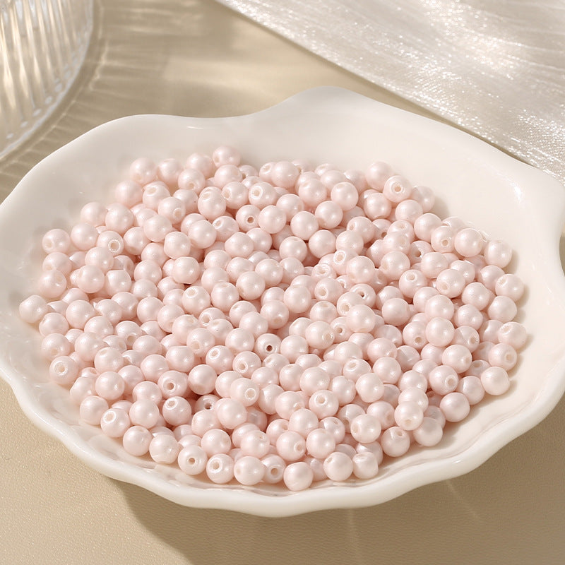 Round Faux Pearl Beads - 4mm Macaron
