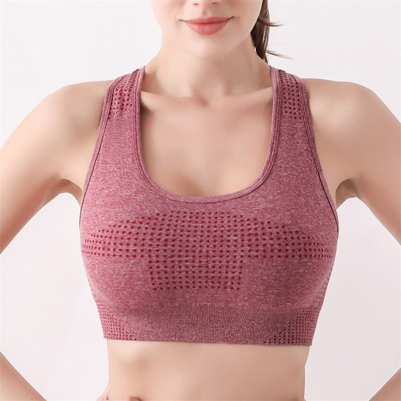 Wireless High Stretch Push-Up Sport Bra