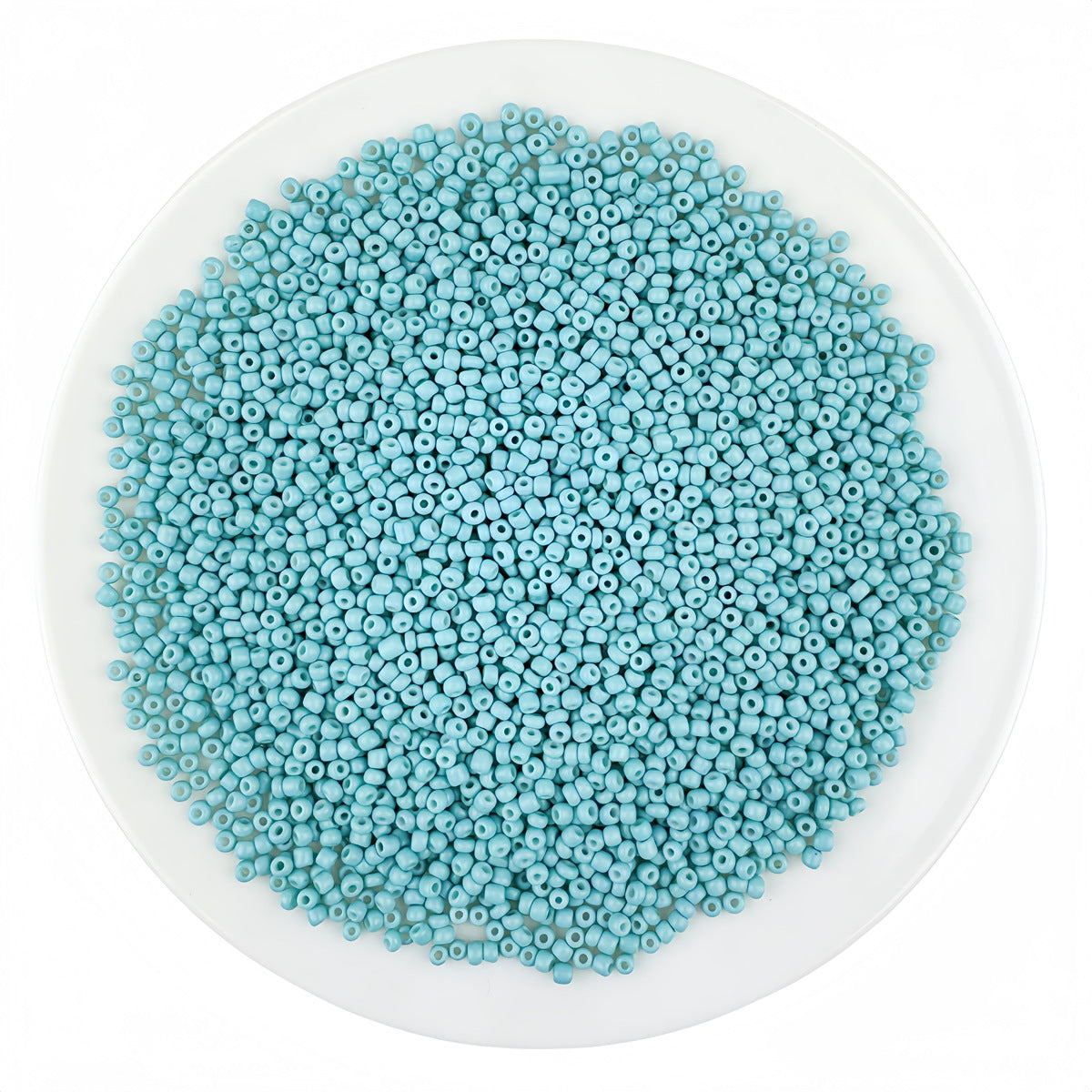 Round Solid Enamel Glass Seed Beads - 2mm Matte Solid
