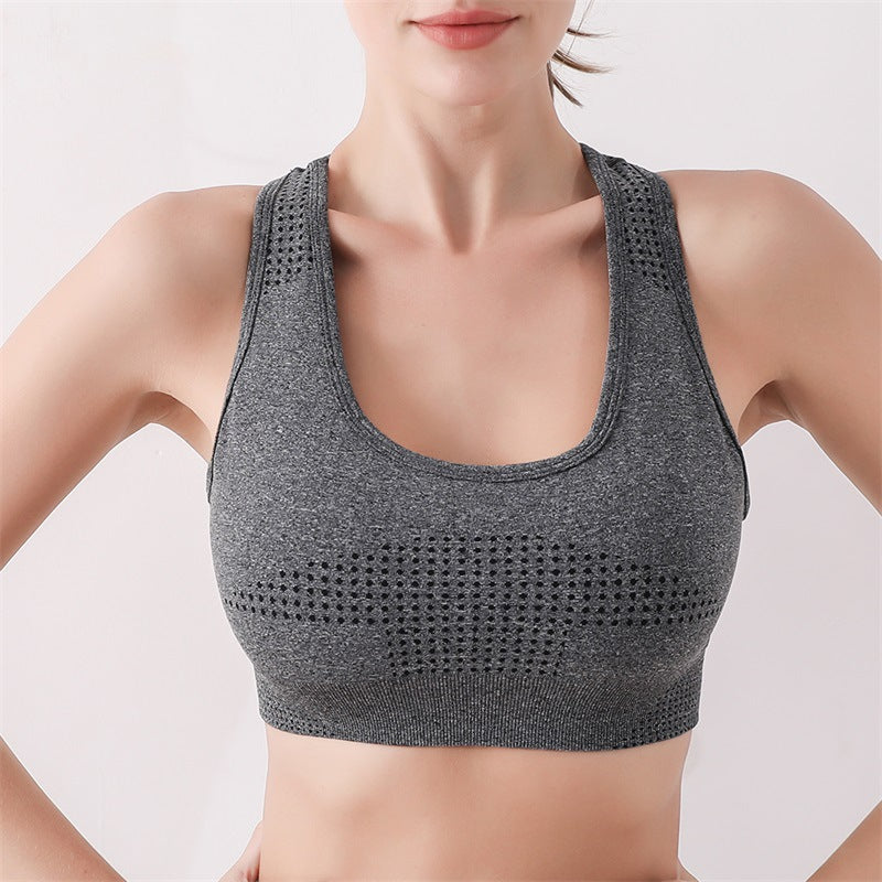 Wireless High Stretch Push-Up Sport Bra