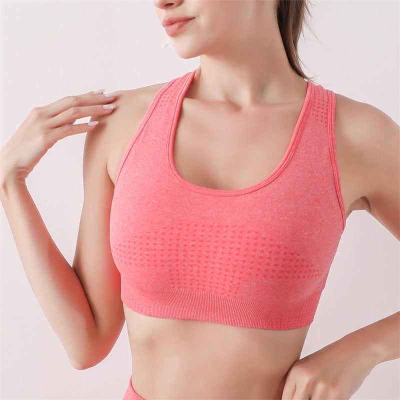 Wireless High Stretch Push-Up Sport Bra