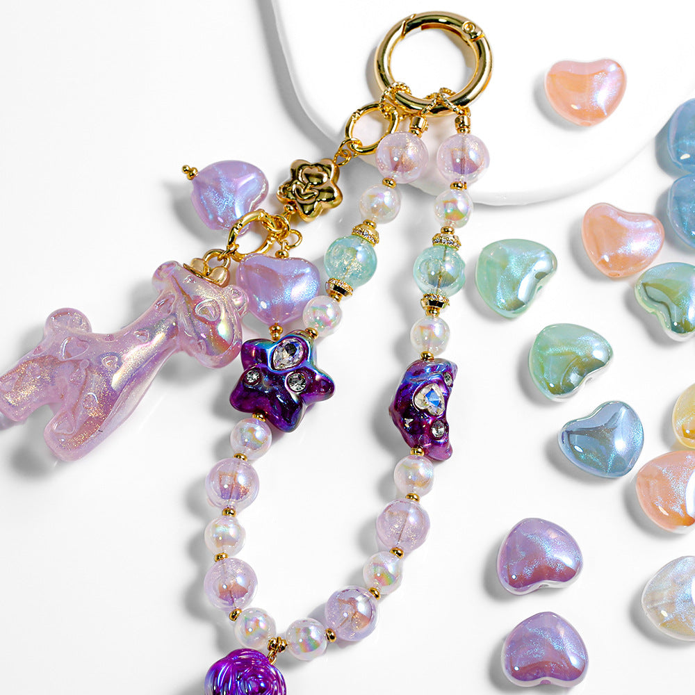 Heart Beads 16mm  - 2 Pack