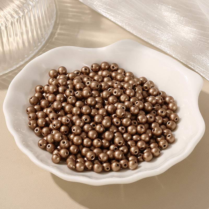 Round Faux Pearl Beads - 4mm Macaron