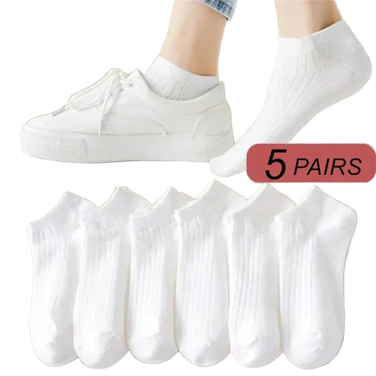 5 Pairs Women's Cotton Ankel Socks