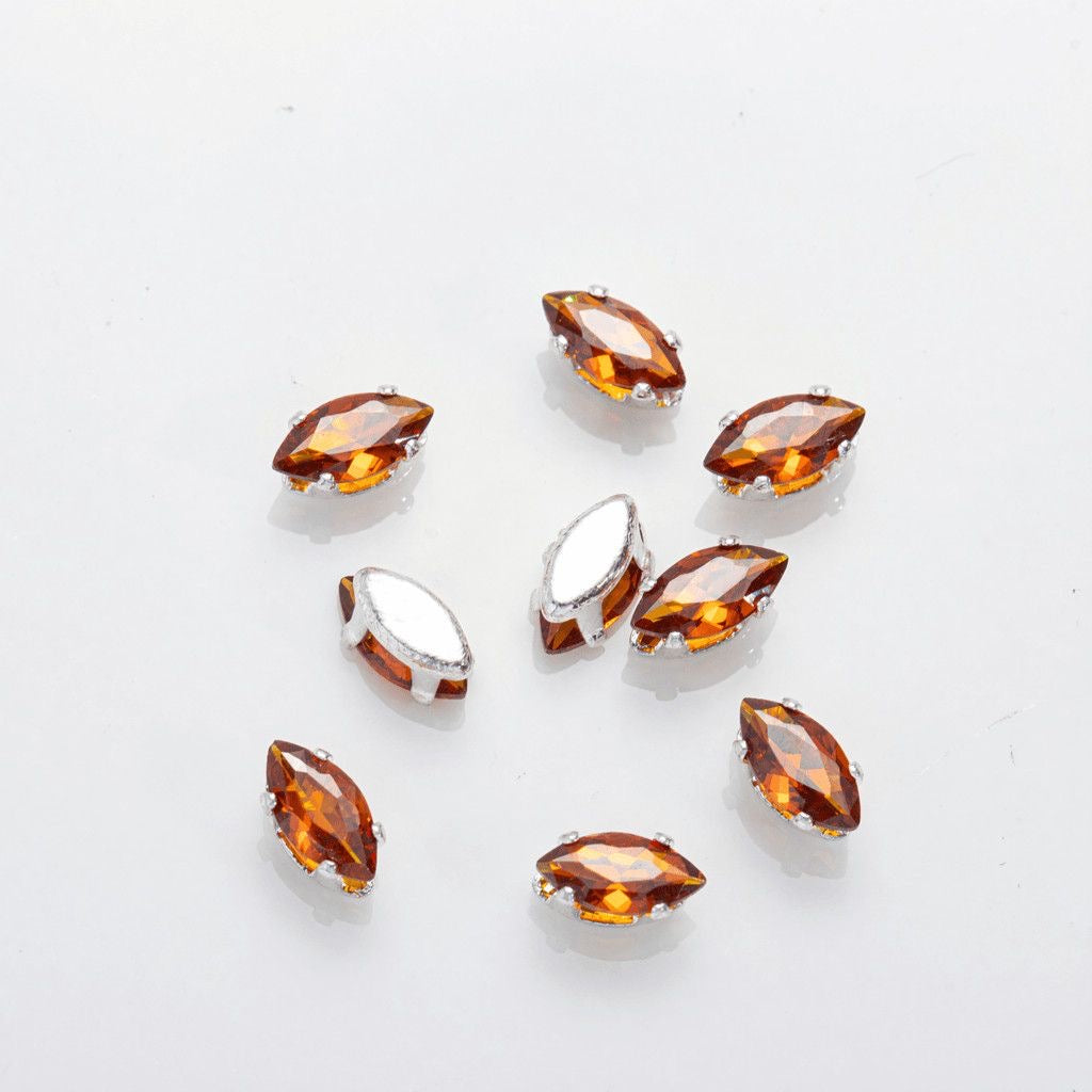 3x6mm Marquise Navette Rhinestones - Pack of 20