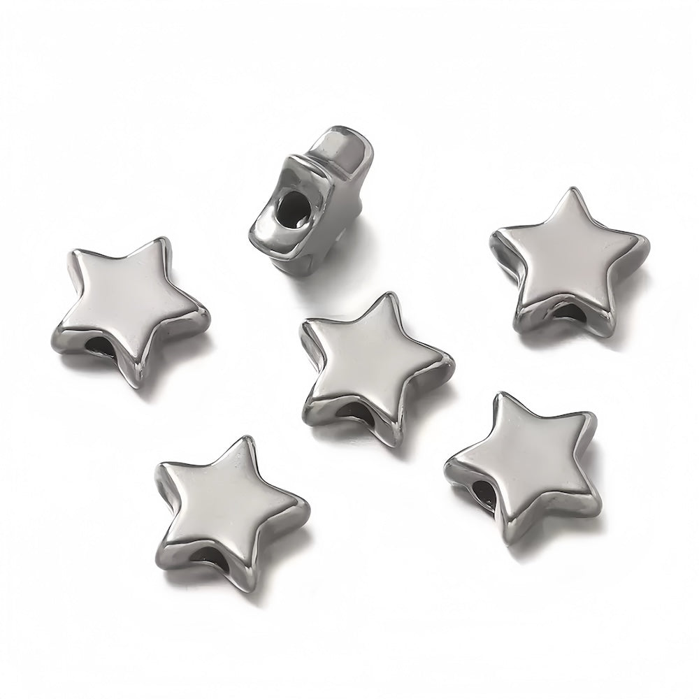Star & Moon Spacer Beads