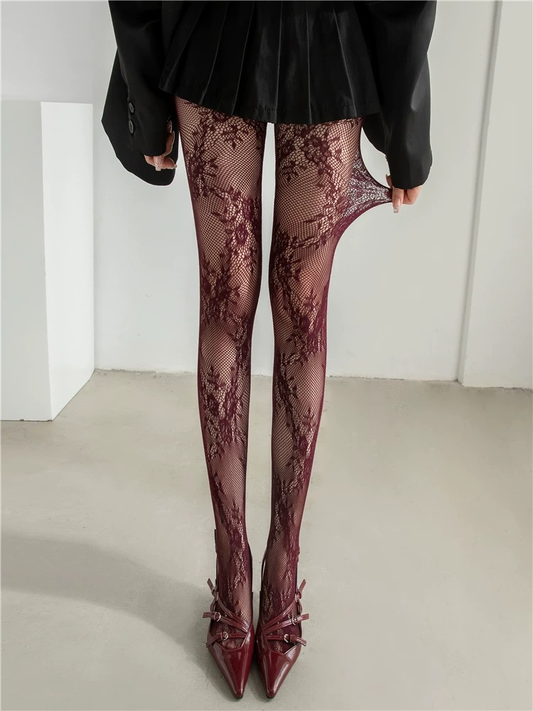 Lace Fishnet Tights