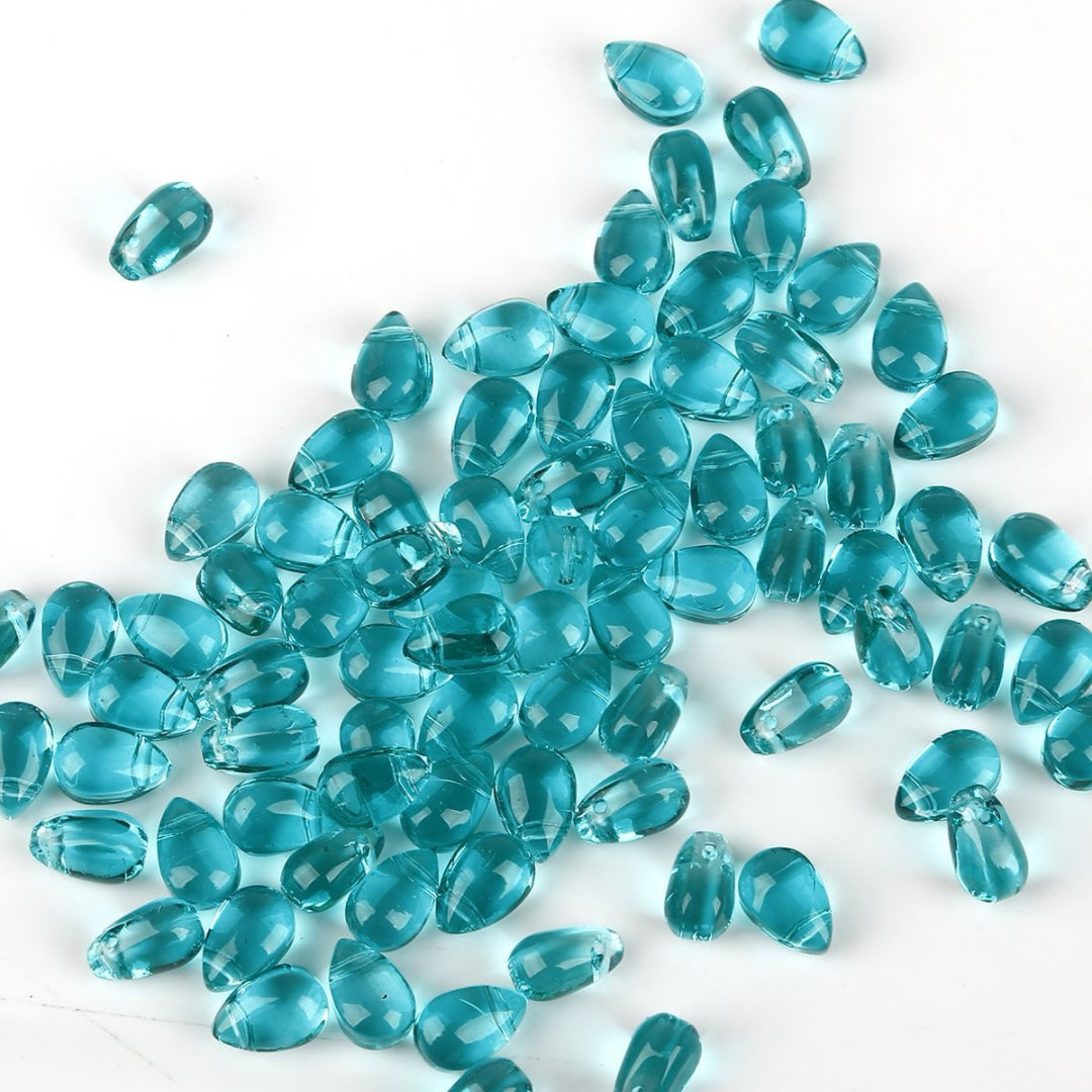 Teardrop Glass Pendant Beads 9x6mm - Pack of 5