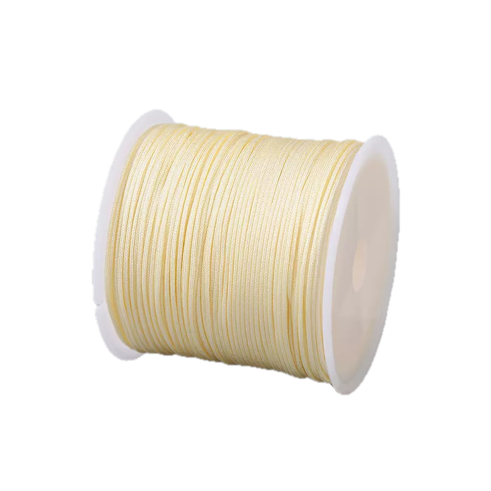 Large Spool Jade Braiding Cord - 0.8mm Waxed Nylon Thread