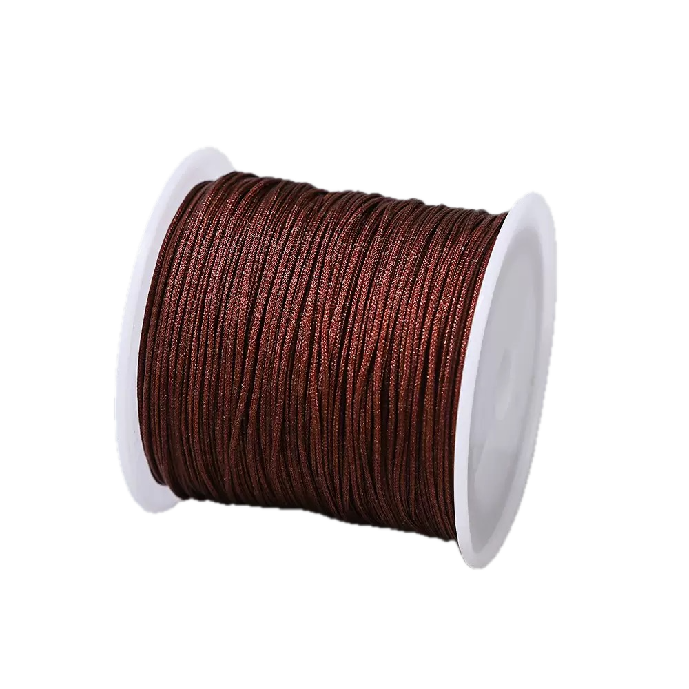 Large Spool Jade Braiding Cord - 0.8mm Waxed Nylon Thread