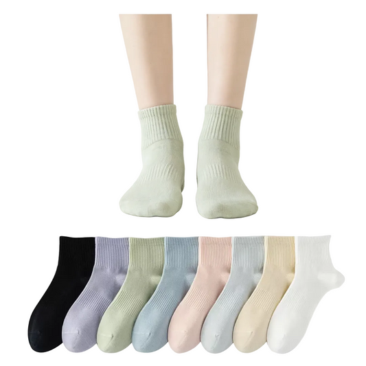 Cotton Crew Socks 8-Pack