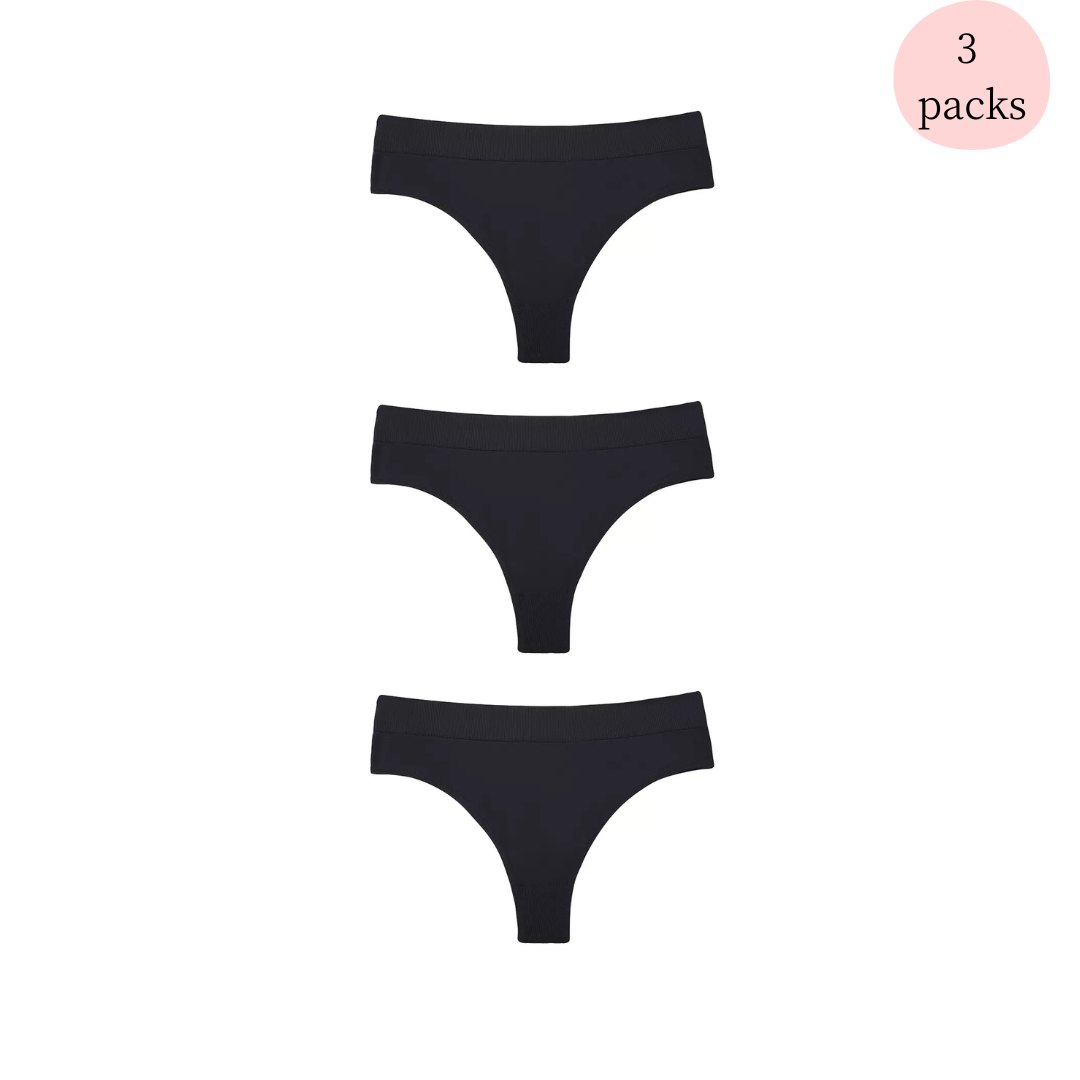 Seamless High Waist Thong 3packs